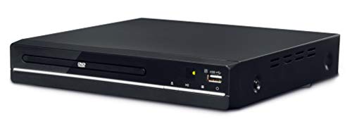 Denver DVH7787 DVD Player HDMI Für Fernseher, Mini, Alle Regionen Frei, 1080P Upscaling, Dolby Digital, USB, Coax, Scart, Schwarz