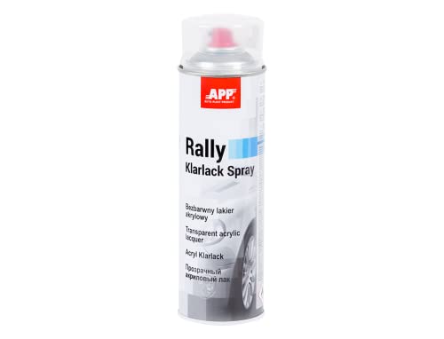 AUTO-PLAST PRODUKT APP Rally Color Spray Acryllack | Klarlack Spray | Lackspray | Sprühfarbe | Schnell trockend | Transparent | 500 ml