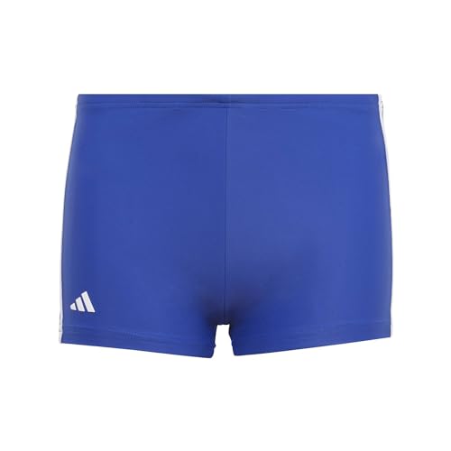 adidas Jungen 3S Boxershorts Wettkampf-Schwimmanzug, Azusem/Weiß, 15 años