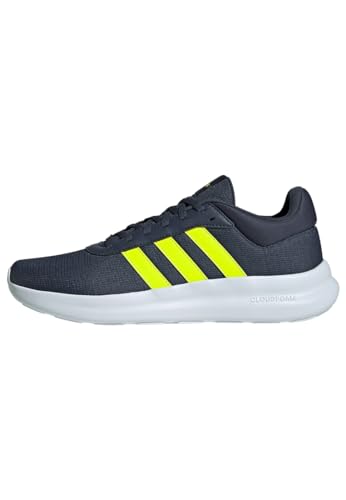 adidas Herren LITE RACER 4.0 SHOES Nicht-Fußball-Halbschuhe, Shadow Navy/Lucid Lemon/Lucid Lemon, 41 1/3 EU