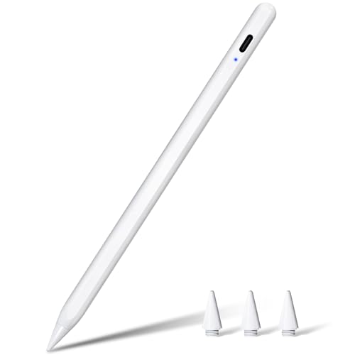 Pencil 2. Generation (10 Min Schnellladung), 2024 Professional Pencil für iPad mit Handfläche Ablehnung & Neigung, Eingabestift Stylus Pen für iPad 6-10, Air 3-5, Mini 5-6, Pro 11" 1-4, 12.9" 3-6