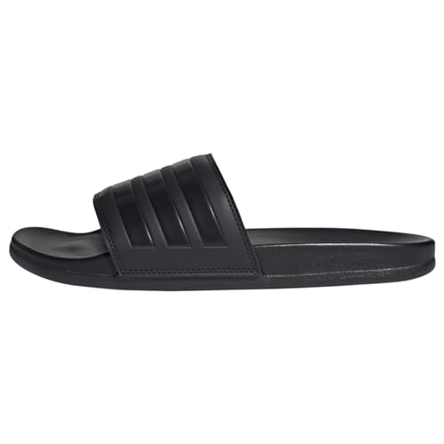 adidas Unisex Adilette Comfort Slides, Core Black / Core Black / Core Black, 44 2/3