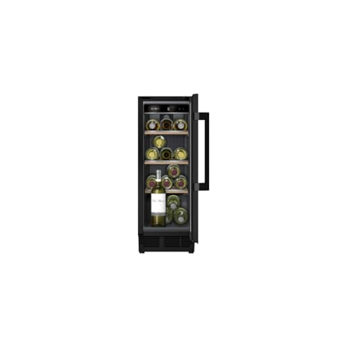 Siemens KU20WVHF0 iQ500 Weinkühlschrank, 82 x 30 cm, 21 Flaschen, Temperatur: 5-20 °C, 58 L, Black