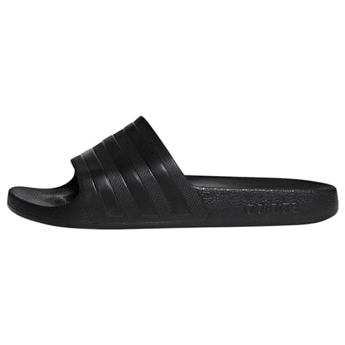 adidas Unisex Adilette Aqua Slides, Core Black / Core Black / Core Black, 47 1/3