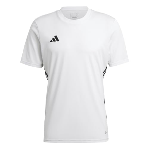 adidas Men's TABELA 23 JSY T-Shirt, White/Black, L