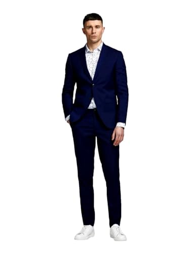 JACK & JONES Herren Jprfranco Suit Noos Business Anzug Hosen Set, Medieval Blue, 50 EU