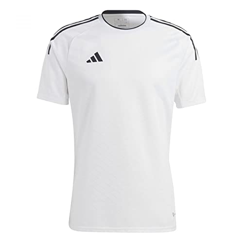 adidas Herren Campeon 23 JSY Jersey (Short Sleeve), Weiß/Schwarz, L