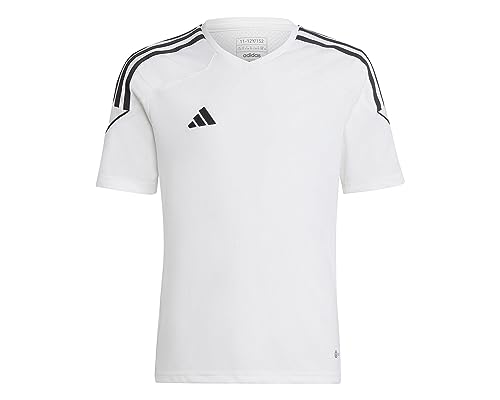 ADIDAS Boy's TIRO 23 JSY Y T-Shirt, White/Black, 164