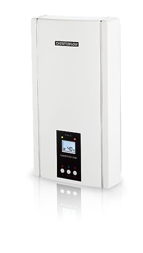 Thermoflow Elex 24 kW Durchlauferhitzer 400 V druckfest | Warmwasserbereiter bis 55 °C | G 1/2“ Anschluss | 13 L/min | Durchlauferhitzer für Waschtisch, Dusche oder Badewanne