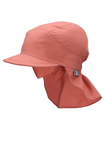 Sterntaler Unisex Kinder Schirmmütze mit Nackenschutz Ohne Bindebänder Sonnenhut, Rosa, 51