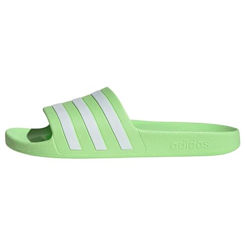 adidas Unisex Adilette Aqua Slides, Green Spark/Cloud White/Green Spark, 44 2/3