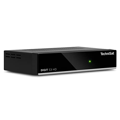 TechniSat Digit S3 HD - hochwertiger digital HD Sat Receiver (HDTV, DVB-S, DVB-S2, HDMI, USB, vorinstallierte Programmlisten, Unicable tauglich, AAC-LC) schwarz