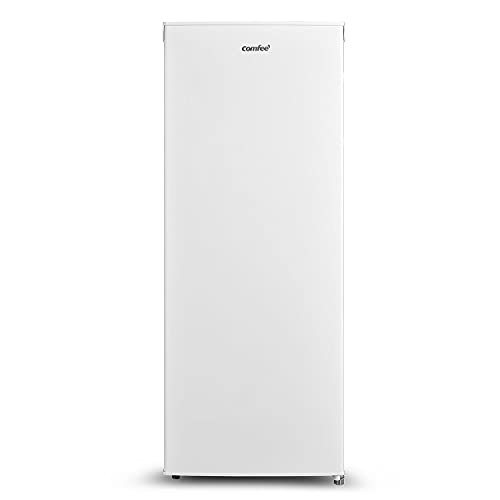 Comfee RCU160WH2(E) Gefrierschrank/142cm hoch/160L Gefrierteil/183 kWh/Jahr/Türanschlag wechselbar/Hochwertiger GMCC-Kompressor/Temperaturregelung/Verstellbare Standfüße/Weiß