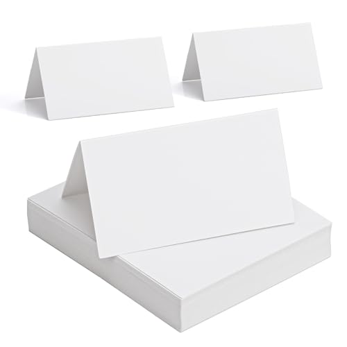 MumdoYAL 50 Stück Tischkarten Hochzeit,Namensschilder Hochzeit,Tischkarten Blanko,Blank Place Cards,Platzkarten Hochzeit,Tischkärtchen,Namensschilder Tisch,für Hochzeit,Geburtstag,Party,Taufe