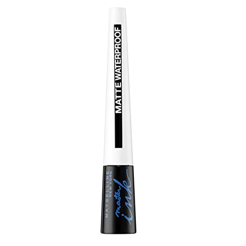 Maybelline New York Flüssiger Eyeliner, Wasserfest, wischfest und langanhaltend, Lasting Drama Liquid Ink Matte Eyeliner, 12 Black, 2,5 ml