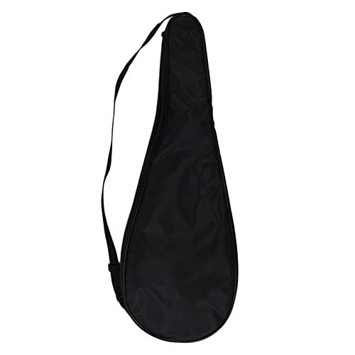 nikusaz Squashschläger-Abdecktasche, leichte, gepolsterte Schläger-Tragetasche mit verstellbarem Schultergurt für Unisex-Spieler, 2300 Twill, Kratzfeste Innenseite (Negro)