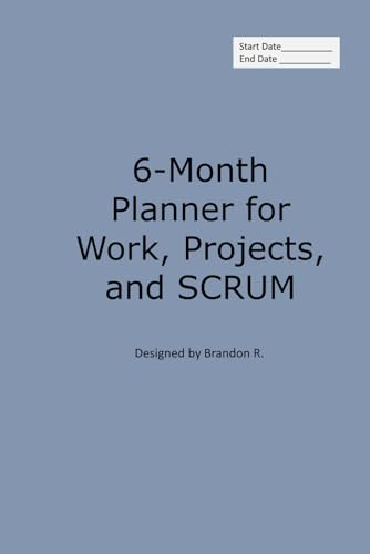 6-Month Daily Project and SCRUM Planner