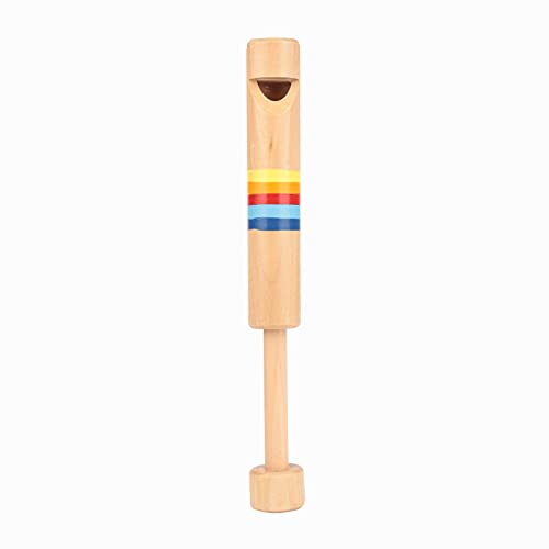 Kinder Holzpfeife, Holzflöte Drücken und Ziehen Piccolo-Musikinstrument Keyboard Instrument für Kinder Play a Musical Instrument