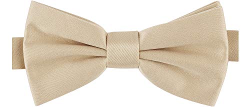 Ladeheid Fliege Kinder Jungen mit einstellbarem Band für Anzug festlich Kinderfliege Mode für Jungs MJ (10cm x 5cm) (10cm x 5cm, Beige)