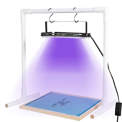 Caydo 20 W LED UV-Siebdruck-Belichtungslicht und Lichtständer für Siebdruck, Belichtung und Cyanotypen