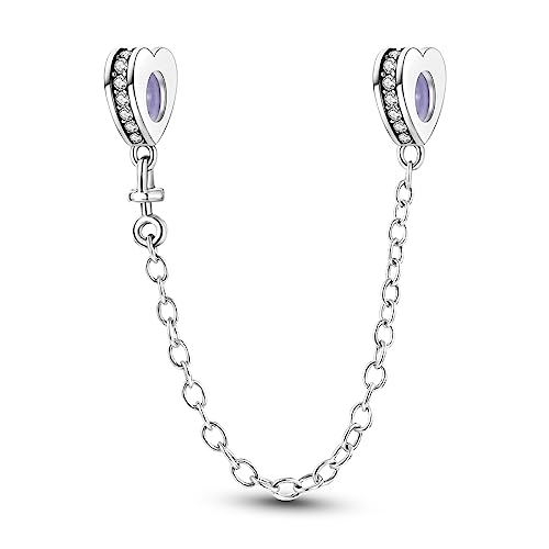 Hapour 925 Sterling Silber Sicherheitskette für Armbänder Charms Dangle Anhänger Perlen Schmuck Geschenk für Frauen Mädchen