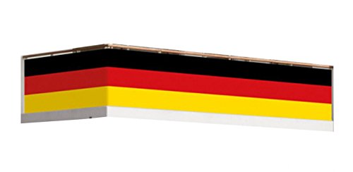 Amscan 9900299 - Balkonumrandung Deutschland, circa 82 x 500 cm, Fußball, Weltmeisterschaft, Fan-Artikel