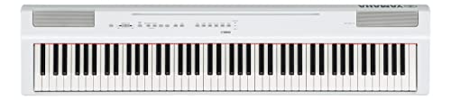 Yamaha P-125a Digital Piano, weiß – Kompaktes elektronisches Klavier in schlichtem Design für perfekte Spielbarkeit – Kompatibel mit kostenloser App "Smart Pianist"