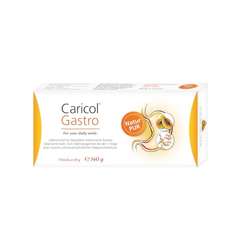 Caricol Gastro | 100% iges Naturprodukt | Unterstützung für die Magenschleimhaut | Mit der Kraft von Papaya & Biotin | Mit Papain | 7 Sticks à 20g