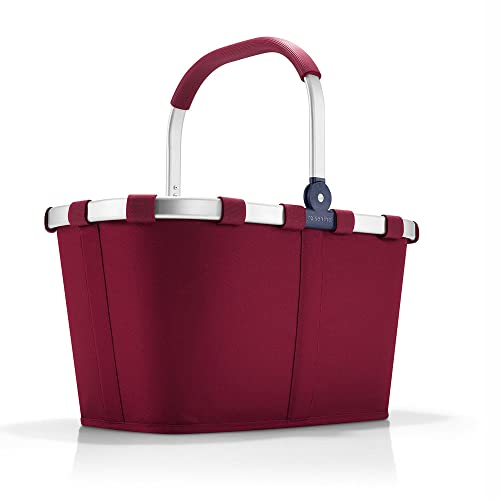 reisenthel carrybag ruby - Stabiler Einkaufskorb mit viel Stauraum und praktischer Innentasche – Elegantes und wasserabweisendes Design