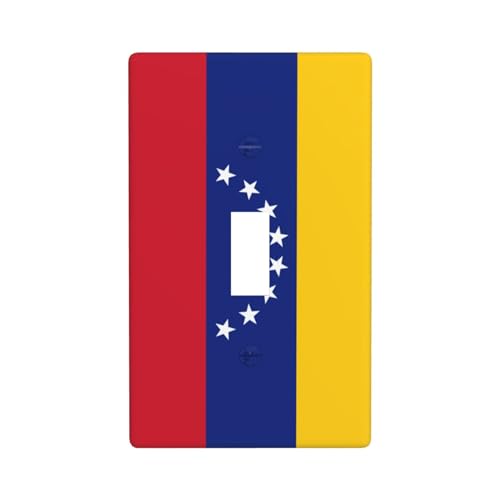 Venezuelas Flagge Druck Wandplatte Lichtschalter Kunststoff Dekorplatte Schutz Schrauben Küche, Bad, Schlafzimmer