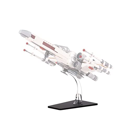 KoDeer Acryl Display Ständer für Lego X-Wing 75301/75102, 5 MM Display Support für Lego 75301/75102 X-Wing (Nur Ständer)