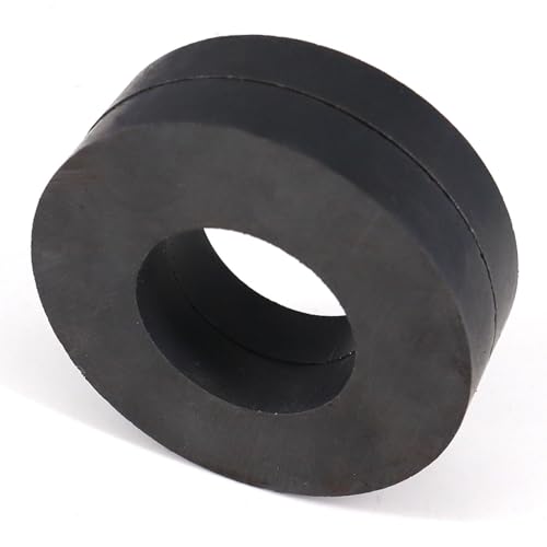 AOMAG Ferrit Ringmagnete OD60 x ID32 x 10 mm Große Keramikmagnete Hochwertige Y30-Qualität (2 Stück)