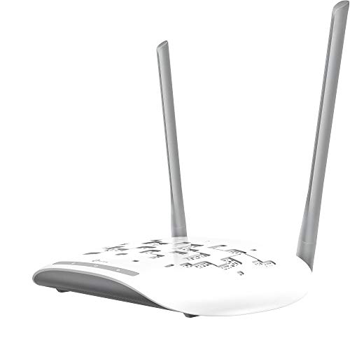 TP-Link TL-WA801N WLAN Access Point 300Mbit/s on 2.4GHz (Client, Bridget, Universal/WDFS Repeater),1X10/100 Mbps Ethernet, WPS, zwei fixierte Antennen) weiß