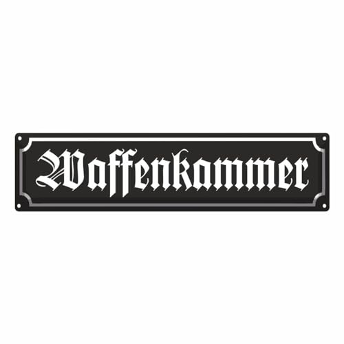 Strassenschild Blechschild Waffenkammer schützenverein hobby raum geschenk