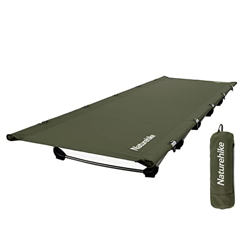 Naturehike Campingbett Ultraleichtes Feldbett Tragbares Klappbett für Erwachsene Schlafen Belastbarkeit bis 150kg Campingliege für Zelten Wandern Home Rucksackreisen Büro-Mittagspause-Bett