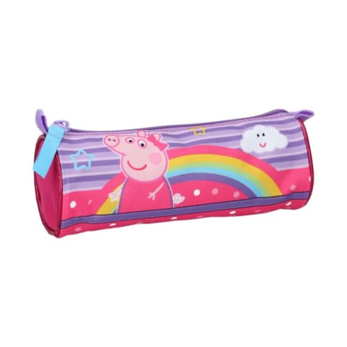 mybagstory - Federmäppchen - Peppa Pig - Kind - Schule - Grundschule - Kindergarten - Kinderbetreuung - Kita - Mädchen-Federmäppchen - Größe 20 cm