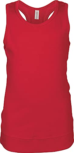 Kariban Tank Top blanko rot (6-8)