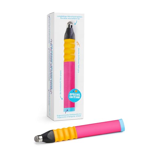 Edurino Ergonomischer Eingabestift I Special Edition | Tablet Stift für Kinder I Eingabestift für Edurino Figuren I Lernspiele ab 4 Jahren I Stylus Touch Pen (Pink)