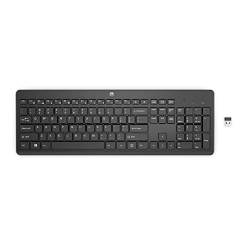 HP 230 (‎3L1E7AA) kabellose Tastatur (USB Dongle, QWERTZ-Layout) schwarz