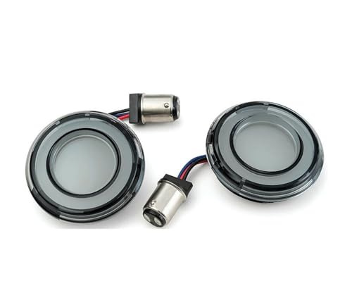 Hinten Rücklicht 2Pcs 2'' Motorrad L- Blinker Licht Vorne Hinten Brems Rücklicht für Har&Ley Davidson Touring Dyna Softail Sportster