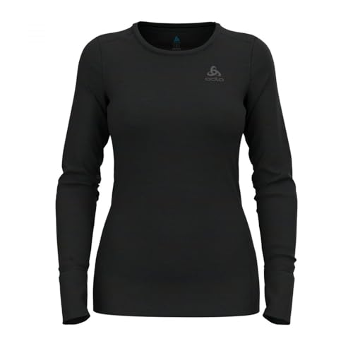 ODLO Thermounterwäsche Damen Merino 200 I Merino Unterwäsche Damen I Langarm Thermoshirt