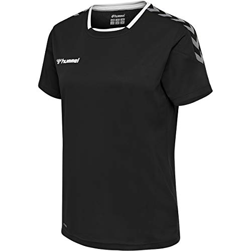 HUMMEL Damen Trikot Hmlauthentic Poly Jersey Woman S/Black/White, M, 204921-2114-M