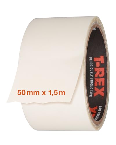 T-Rex Waterproof Klebeband Transparent – Wasserdichtes Panzerband – Ideales Abdichtband für Pools & Outdoor – UV- & hitzebeständig - 50mm x 1,5m