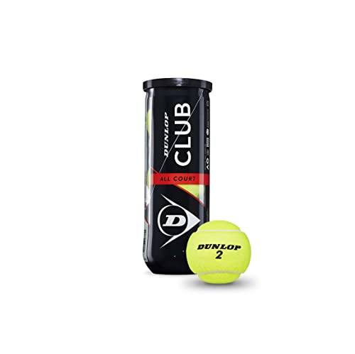 Dunlop Tennisball Club All Court - für Sand, Hartplatz und Rasen (1x3er Dose)