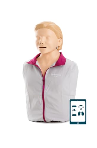 Laerdal Little Anne HLW-Trainingspuppe, realistische Anatomie, Torso für Erwachsene, einschließlich: 1 Gesichtshaut und 1 Atemweg, 6 Tücher, 1 Jacke, 1 Tragetasche