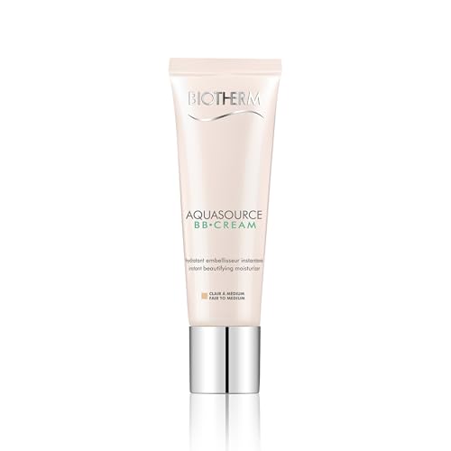 Biotherm Aquasource BB Cream Hell, helle getönte Tagescreme mit Life Plankton, pflegende Creme mit feuchtigkeitsspendender Wirkung und LSF15, für den optimalen Teint, 30 ml