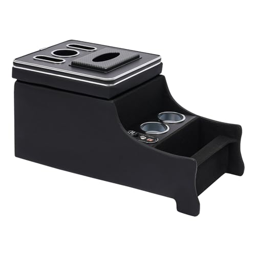 Armlehnenbox für Mer-cedes-Ben-z Vito 119 Zentrale Inhaltsbox, Auto Organizer Mittelkonsole Organizer Schwarz