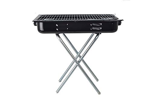 Praktischer Koffergrill Klappgrill ideal für Camping, Urlaub & Picknick - tragbarer Mini Faltgrill für spontane Grillabenteuer (40 er)