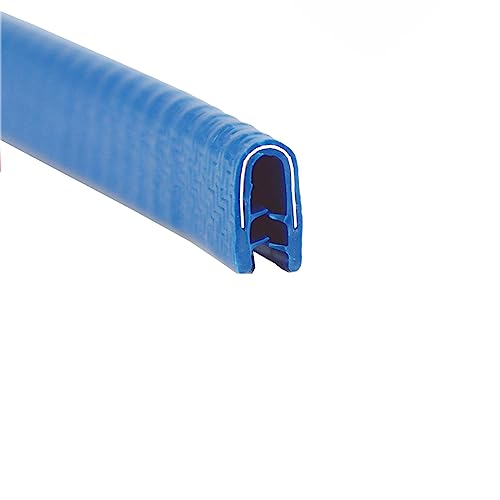 TVHXNWTO Dichtungsband, Dichtungsstreifen, U-förmiger Dichtungskantenstreifen, 6,56 Fuß, mit Metallpassungsspalt, stark, Aber flexibel, for Autos x 10 mm (Color : Blu, Size : 15mm x 8