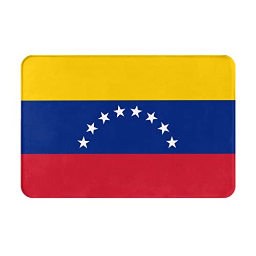 Eingangstürmatte Flagge Venezuelas Door Mat Rubber Bottom Schuhabtreter rutschfeste Doormat 40X60Cm Für Eingang, Küche, Badezimmer